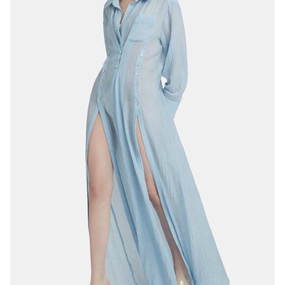 cinq a sept Stylish Coverup M/L soft blue Brand New - Picture 1 of 6